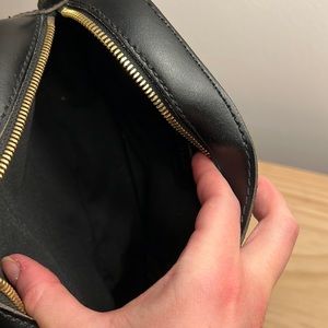 J. Crew black leather crossbody